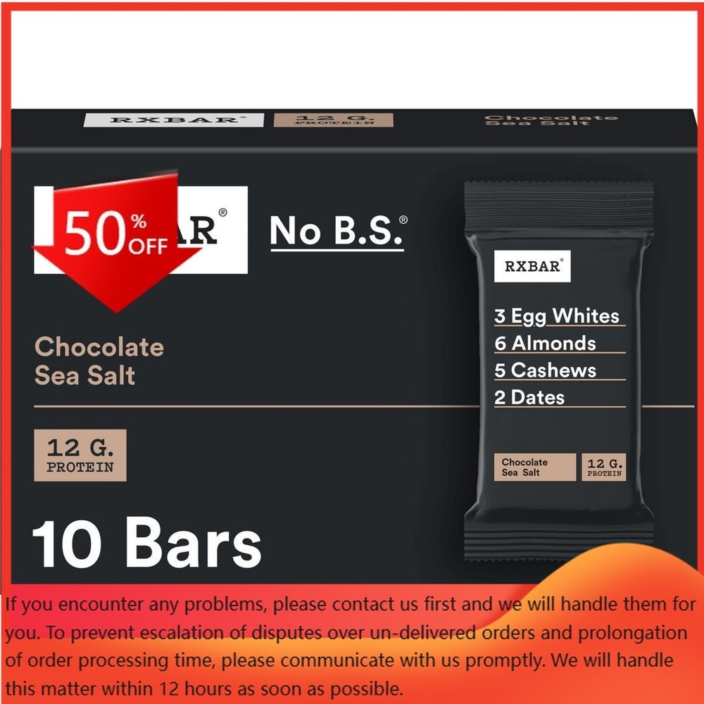 RXBAR Chocolate Sea Salt Protein Bars – 18.3oz/10ct