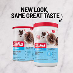 SlimFast Original Meal Replacement Shake Mix, Rich Chocolate Royale, 20.18 oz,