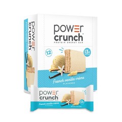 Power Crunch Protein Wafer Bars High Protein, French Vanilla Creme, 1.4oz 12pk
