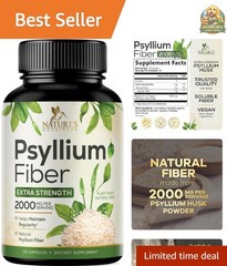 Psyllium Husk Powder 2000mg Per Serving Supplement – Extra Strength Psyllium …