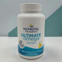 Nordic Naturals Ultimate Omega 1280 mg Lemon 60 Softgels EXP 4/2027 New