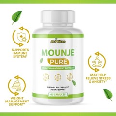 Mounje Pure- Metabolism Support, Weight Management Supplement- 3 Bottles