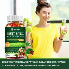 Fruits and Veggies Natural Gummies Balance of Daily Nature Fruits and Vegetables