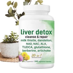 Liver Detox, 60 Veggie Capsules|20-in-1 innovative Complex Liver Cleanse & Re…