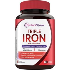 Iron Supplements for Women & Men 65mg Ferrous Bisglycinate Tablets