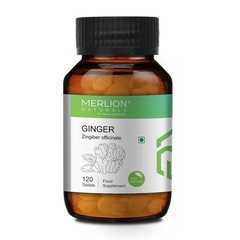 Merlion Naturals Ginger Tablets, Zingiber officinale, 500mg (120 Tablets)