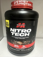 MuscleTech Nitro-Tech 4lb Whey Protein – Powder Milk Chocolate