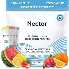 Electrolyte Hydration Packets – Sugar Free, 0 Cal, Organic Fruit – 30 Pack for R