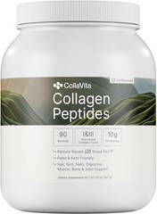 CollaVita Collagen Peptides Powder (3 Month Supply) Grass-Fed Pasture-Raised H