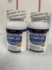2 X Alveta Magnesium Complex 8 Essential Magnesium Supplement 1000mg 60 Caps