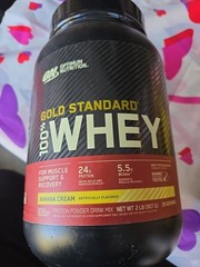 Optimum Nutrition Gold Standard Whey 2lbs Protein Powder Banana Cream Flavoure