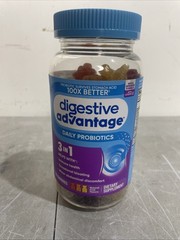DigestiveAdvantage Probiotic Gummies 120 Count Daily Digestive Health New Sealed