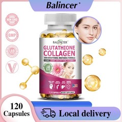 Premium Glutathione Collagen With Vitamin C Whitening-120 Capsules