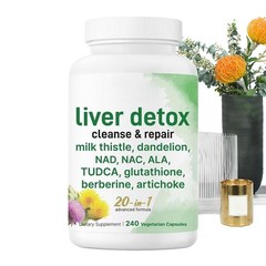 Liver Detox, 60 Veggie Capsules|20-in-1 innovative Complex Liver Cleanse & Re…
