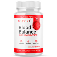 (1 Pack) GlucorX Advanced Support Blood Supplement Formula Glucor X 60 Capsules
