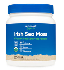 Nutricost Organic Irish Moss Powder 16.2 Oz NEW 454 serving