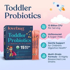 LOVEBUG Kids Probiotic 0.06 Ounce (Pack of 30), Children (12 Months-4 Years)