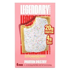 Legendary Foods Protein Pastry Strawberry 4 Pack Keto Gluten Free Low Carb Snack