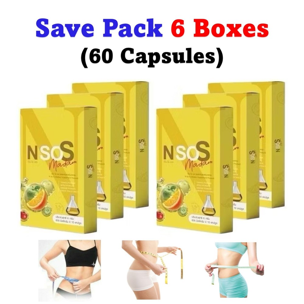 6X N SoS Dietary Slimming Detox Appetite Control Reduce Bloating Sodium Slimming