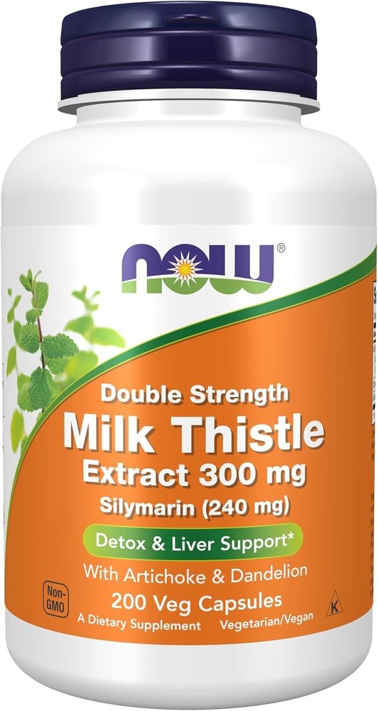 Milk Thistle Extract, Double Strength, 300 mg, 200 Veg Capsules