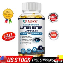 Lutein & Zeaxanthin Capsules 120 Softgels Eye Health Vision Support Supplement