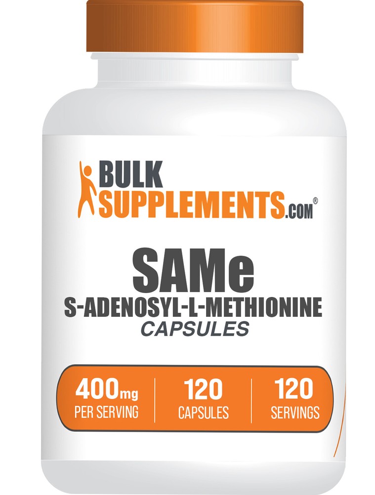 BulkSupplements SAMe S-Adenosyl-L-Methionine Capsules – 400mg Per Serving
