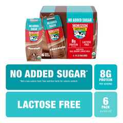 Shelf Stable Lactose Free No Added Sugar 1% Lowfat Chocolate Milk Boxes, 8 Fl Oz