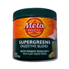 Metamucil Supergreens Digestive Blend Fiber Supplement 5.5 oz Kiwi Apple 11/26