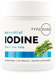 Clean Iodine Tablets (60 Servings, 325 MCG Per Serving) – from Sea Kelp, Non-…