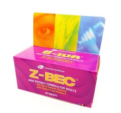4 Bottles Z-BEC Multivitamins High Potency Formula For Adults 60 Tablets