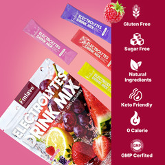 4x Electrolytes Powder Hydration Packets | Sugar Free Recovery Electrolyte Drink