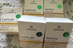 Arbonne SkinElixir Collagen Builder Acai & Guthealth 30 Stick Packs Expired!