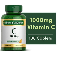 2 PACK Nature’s Bounty Vitamin C 1000mg Caplets 100 Total Caplets