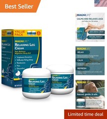 Lightweight Bedtime Leg Cream with Lavender & Magnesium, 2 Pack, 4 Oz Each