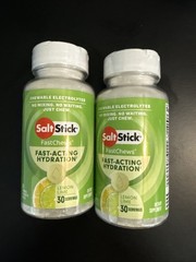 Salt Stick Electrolyte Fast Chews 2 Pack Chewable Electrolytes Lemon Lime
