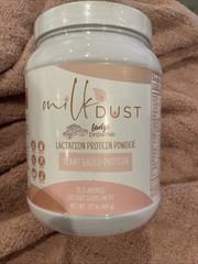 Milk Dust Lactation Plant-Based 13g Protein Powder Fudge Brownie 1.45 LB 4/2027