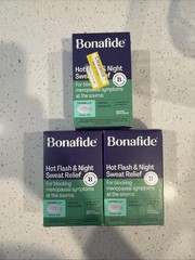 3 Bonafide Hot Flash and Night Sweats Relief Tablets 14-Day Supply – 28ct EXP 27