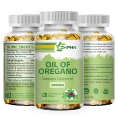 120pcs Oil of Oregano – Carvacrol, Support Digestive, Respiratory, Joint Health