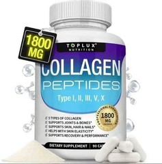 Top-grade Collagen Peptides 1800 MG Hydrolyzed Anti-Aging (Types I,II,III,V,X)