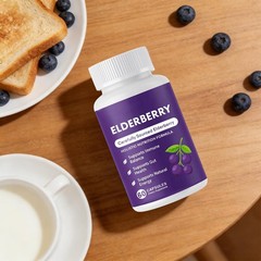 Advanced Elvera Elderberry Gut Support – Complex Organic Black Elderberry Soft C