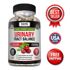 (2 Pack) Urinary Tract Balance 60ct DMannose w/ Cranberry Bladder Control Health