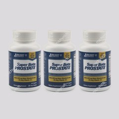 3 Pack，Super Beta Prostate Advanced Male Beta-Sitosterol 60 Caplets EXP 2028+