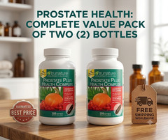pack of 2-trunature Prostate Plus Health Complex, 250 Softgels with Saw Palmento