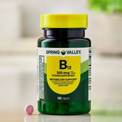 Spring Valley Vitamin B12 Tablets, 500 mcg, 100 Count