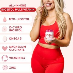 Peach Perfect Inositol Multivitamin Myo & D-Chiro 40:1 Blend with Omega-3