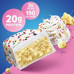 Pure Protein Birthday Cake Protein Bars 20g Protein Gluten Free 12 Count
