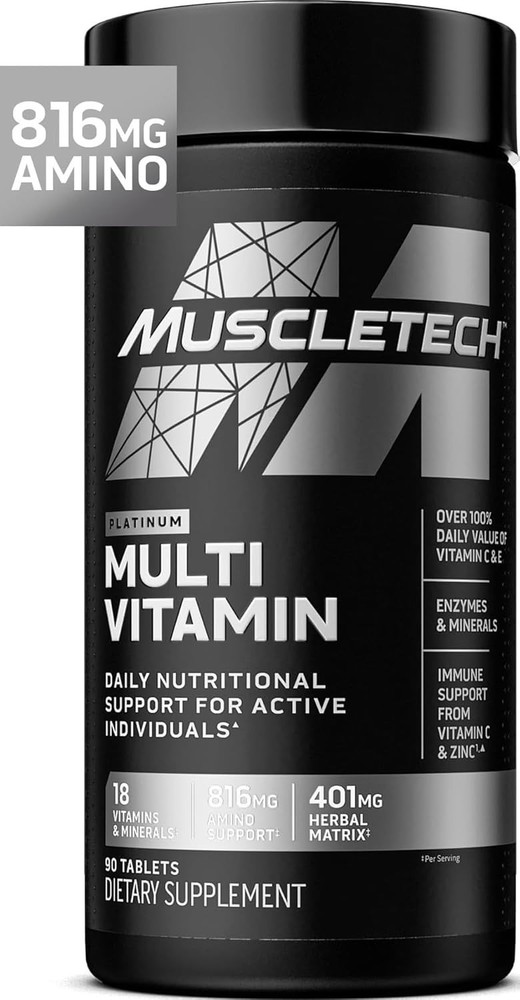 MuscleTech Platinum Multivitamins for Men & Women – Multi-Vitamin Free Shipping