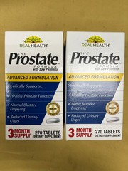 2 Real Health The Prostate Formula with Saw Palmetto – 270 Tabs Each Exp. 09/26+