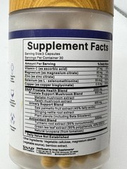 SNAP Prostate Health 90 Capsules | Mushroom + Saw Palmetto + 10 Herbs & Vitamins