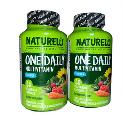 2x Naturelo One Daily Multivitamin for Men 60 Veg Caps Exp 07/23/27 NEW